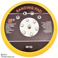 6" Hook and Loop Face Sanding Pad Air Pneumatic Sander Grinder Tool 