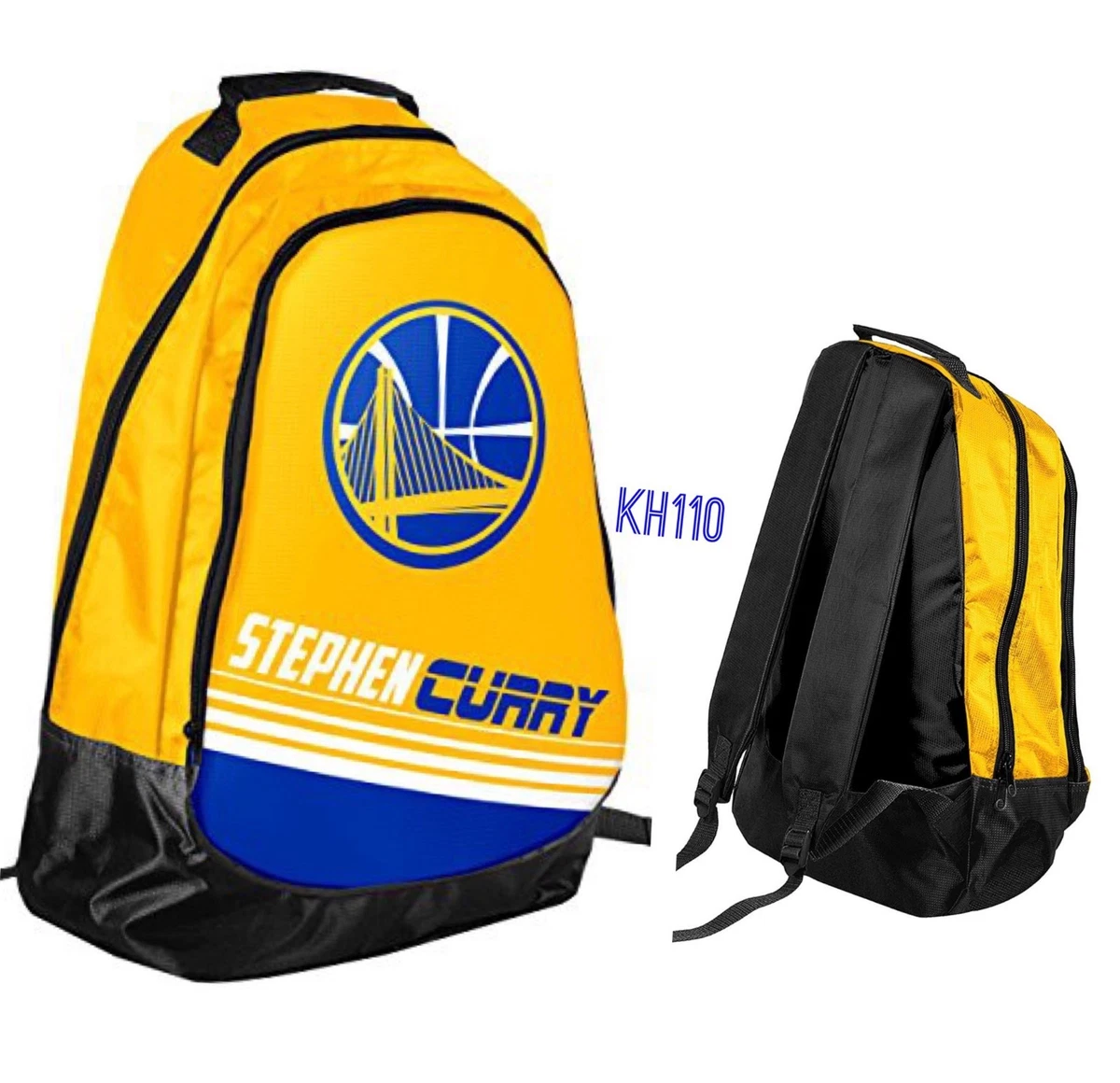 Stephen Curry 30 Warriors Backpack gym Book Bag
