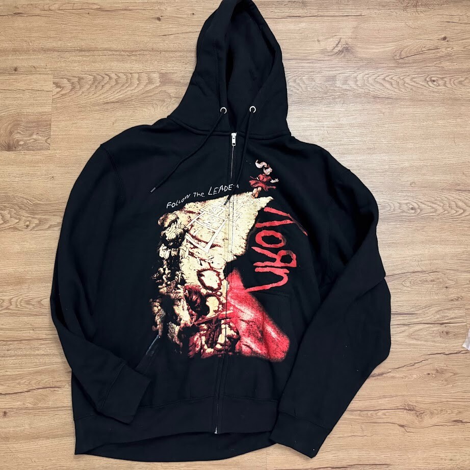 New w/o Tags Korn Follow the Leader Nu Metal Band Zip-Up