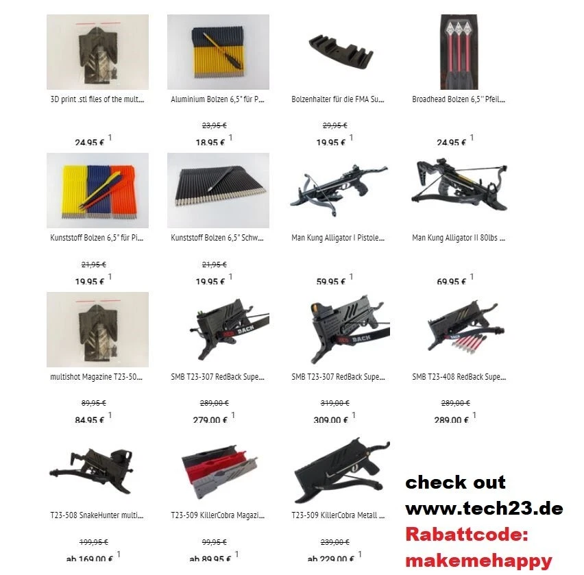 Magazine to upgrade Ek Archery Cobra and Armex Tomcat pistol-crossbow T23-509 V2 - image 3 of 4