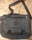 Crownline Volvo Pinta Black Leather Style Messenger Bag