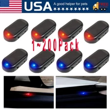 Car Alarm Warning Solar Flash LED Light Fake Security System Anti-theft Signa