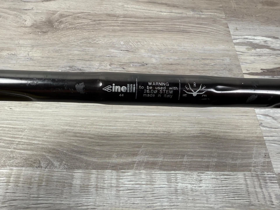 Cinelli Nerve Road Bike Drop Bar Handlebar 26.0mm 44cm Black - Image 2 of 3