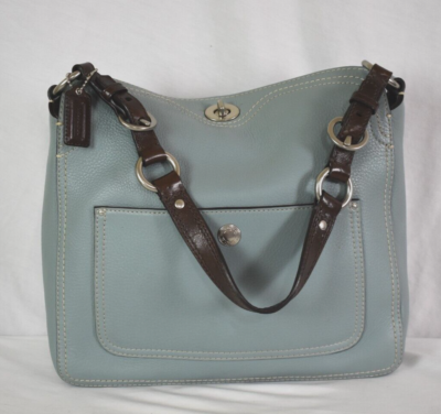 Coach D1075-f12338 Chelsea Pebbled Leather Large Hobo Brown for