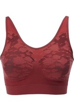 Rhonda Shear Ahh Bra w Lace Detail Brick