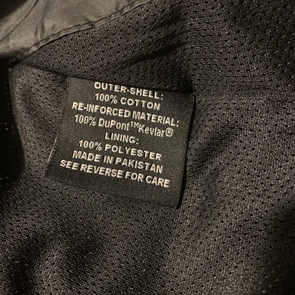 Milwaukee Leather Men's Performance Aramid Checkered Plaid Biker Shirt Medium - Image 4 of 4