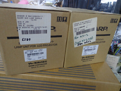 lot new SHARP BQC-XGNV2U/1 OEM Projector Lamp in original box plus used one