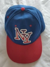NY New York Blue Red Hat Cap
