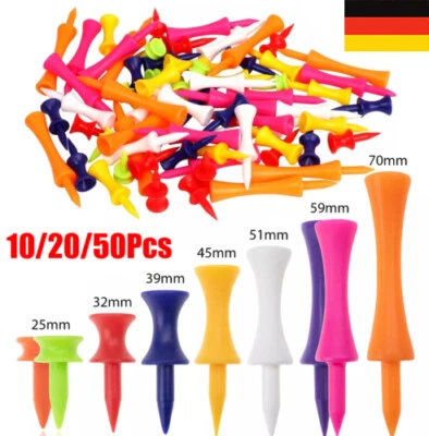 10-50X Golferschläger Graduated Castle Golf Tees orange - 30/37/43/51/59/70mm de - Bild 1 von 4