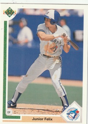 FREE SHIPPING-MINT-1991 Upper Deck Junior Felix #563-PLUS BLUE JAYS BONUS CARDS