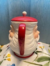 RARE Department 56 Double Santa Claus Teapot Large Size