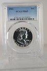 PR65 1961 PCGS GRADED FRANKLIN SILVER HALF DOLLAR PROOF RARE UNCIRCULATED COIN