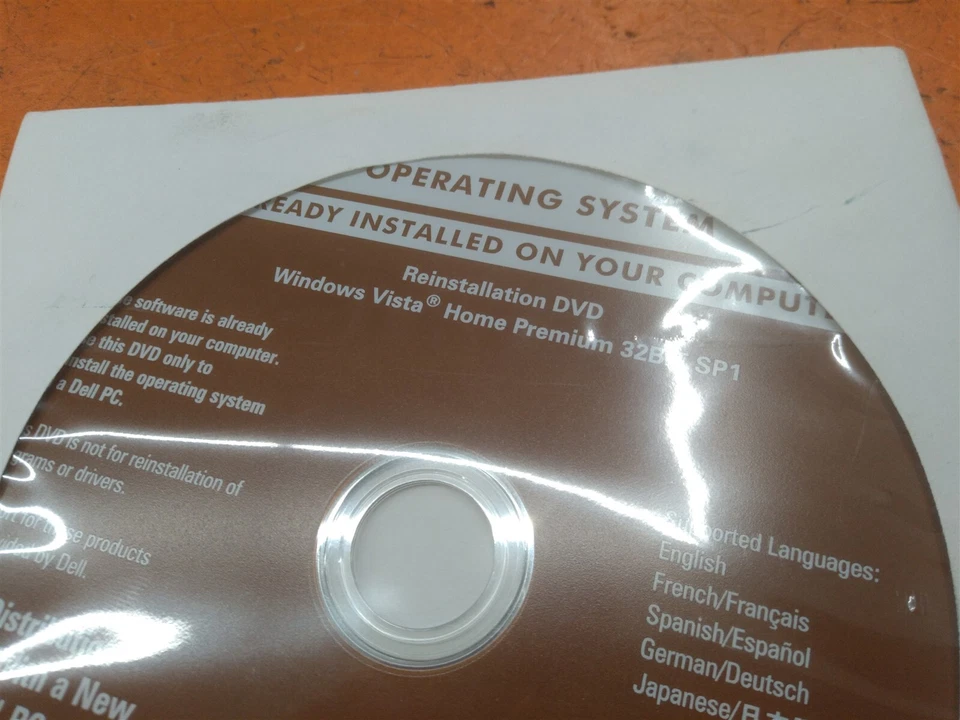 ⭐️⭐️⭐️⭐️Dell Operating System Reinstallation DVD Windows Vista Premium 32 Bit  - Image 2 of 4