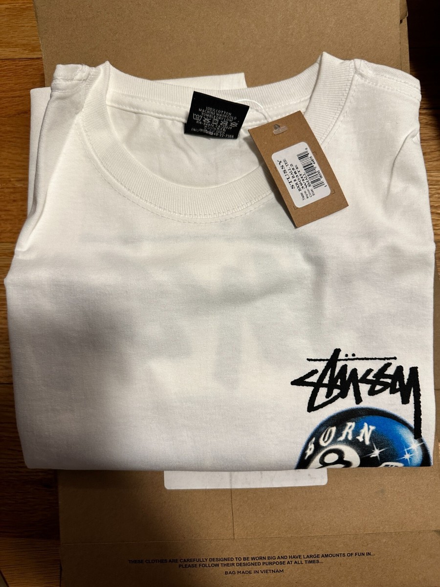 ★AUS発!★【人気のSTUSSY】★T-Shirt★★ Stussy Born X Raised 8 Ball Tee Size - S - BRAND NEW W/TAGs