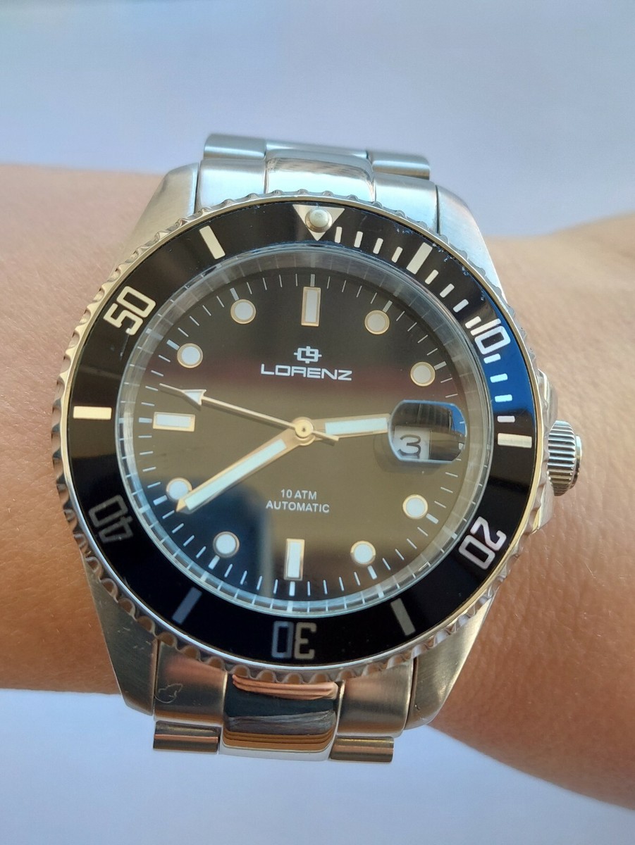 Suhaub Lorenz オーバル (シャウブ ロレンツ/ローレンツ) LORENZ WATCH AUTOMATIC DIVER 026959 STAINLESS STEEL MENS 43mm | eBay