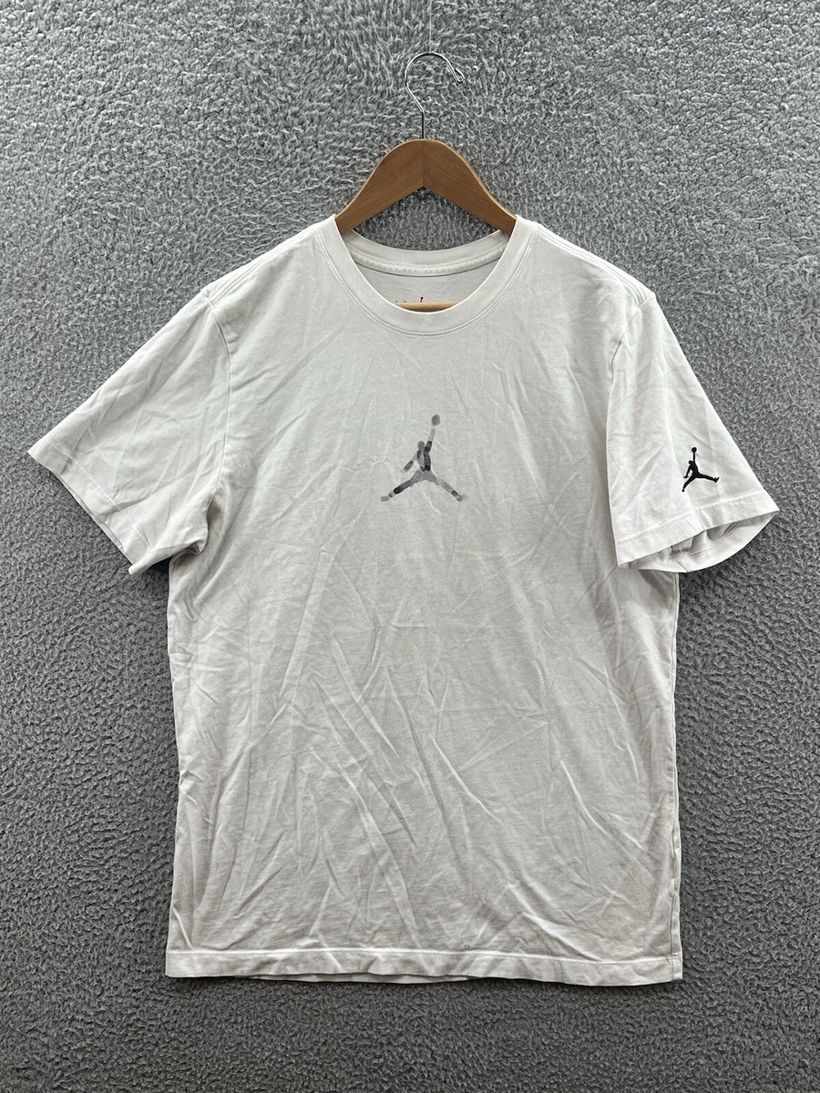 Nike Air Jordan Men's Size Large Graphic White T-Shirt Anti