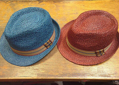 New with Tag Stetson STS3 Pelham Men/'s Straw Hat Natural Brim 1 1//2/'/'