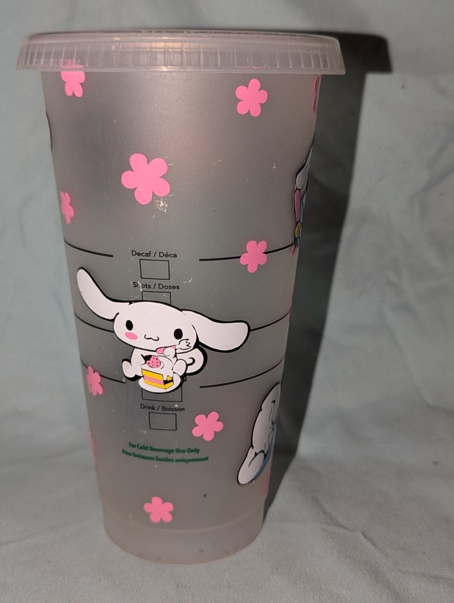 Starbucks Reusable Custom Vinyl Iridescent Cinnamoroll Cold Cup 24