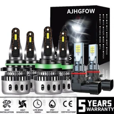 For Ford Expedition 2015-2019 2020 6x LED Headlight + Fog Light Bulbs Combo Kit