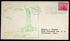 New York Welcomes The Fleet President Roosevelt 1934 Postal Cover 