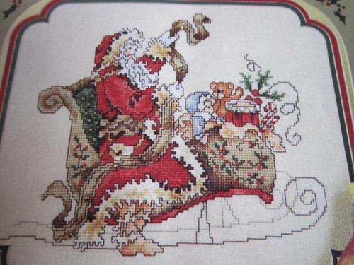 Cross Stitch Patterns Drum Set,Gray Catbird,Cedar Waxwing,Christmas Angel, Santa - Picture 6 of 12