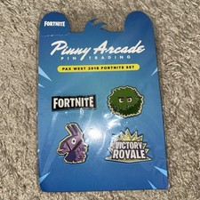 Fortnite Pinny Arcade pin set PAX West 2018 Epic Games