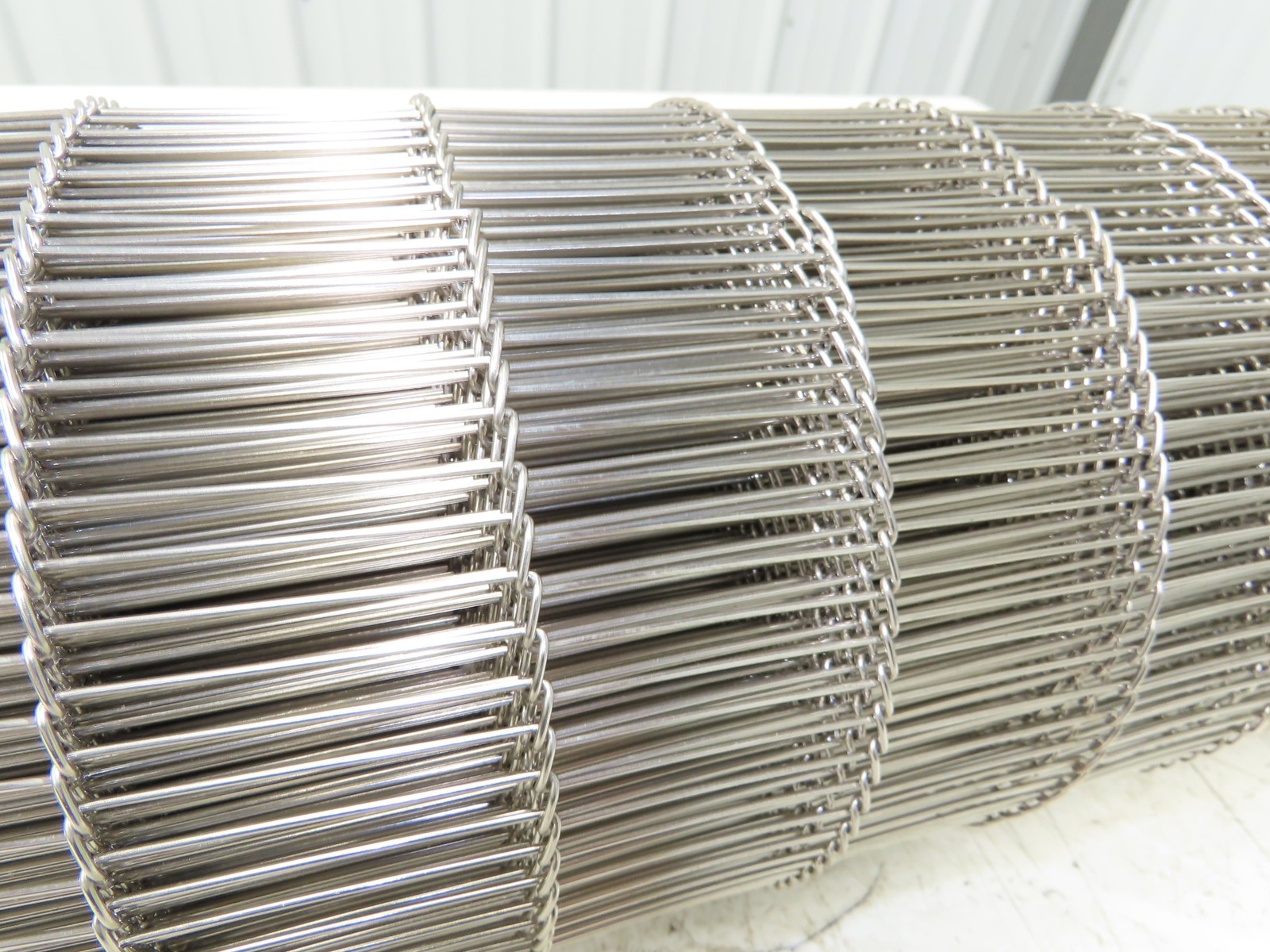 Wirebelt 42"x 25' Flat Flex Stainless Wire Conveyor Belt Sanitary 3/8x.050 21SP