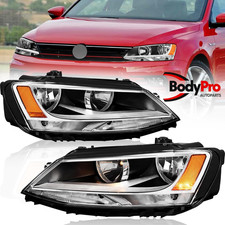 For 2011-2018 Volkswagen Jetta Sedan Assembly Headlight Chrome Pair Leftright For 2011-2018 Volkswagen Jetta Sedan Assembly Headlight Chrome Pair Leftright