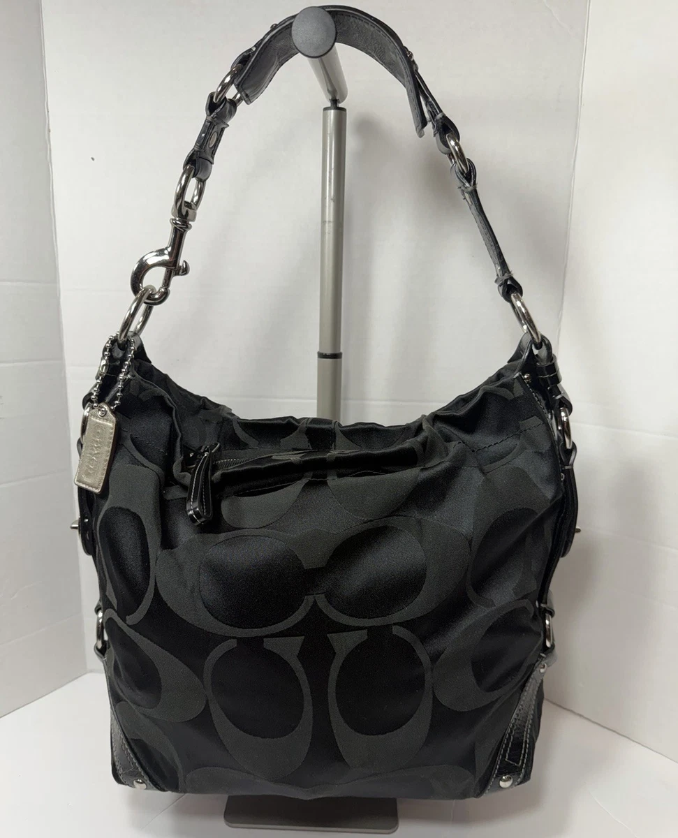 Coach Black Signature Hobo Bag | eBay