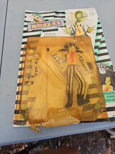 Vintage 1989 Kenner Showtime Beetlejuice with Rotten Rattler unused