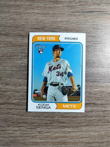 2023 Topps Heritage - Rookie Variation Kodai Senga #80 (RC) - Picture 1 of 2