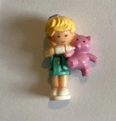 Vintage Polly Pocket Bluebird 1994 Baby Bär Anhänger Polly Puppe Figur pp12