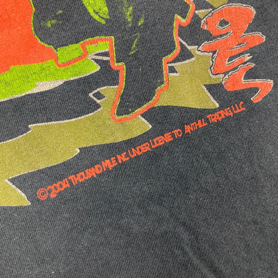 Винтажная мужская футболка Iggy Pop M черная 2004 And The Stooges рок-группа промо футболка Y2K - Изображение 4 из 4