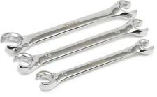 Titan Tools 3 pc. SAE Full Polish Flare Nut Wrench Set (17388)