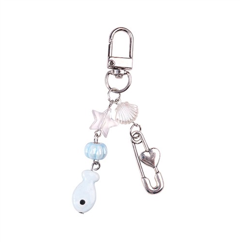 Simple Creative Fish Shells Phone Lanyard Funny Cute Keychain Bag Pendant Gifts - Picture 5 of 9