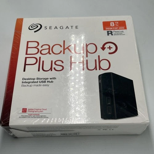 Seagate Backup Plus Hub 8TB External Hard Disk Drive HDD USB (Sealed)