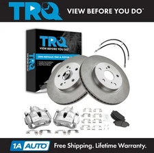 TRQ Front Brake Pad & Rotor Kit Semi-Metallic For 2005-2007 Toyota Avalon