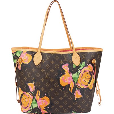 Louis Vuitton  Monogram Limited Roses Neverfull MM Shoulder Bag Tasche
