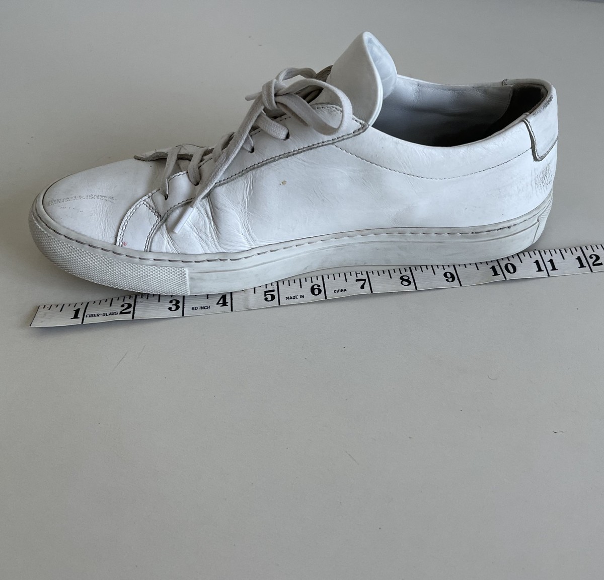 NY Original Common Projects Achilles Low White Leather Sneakers