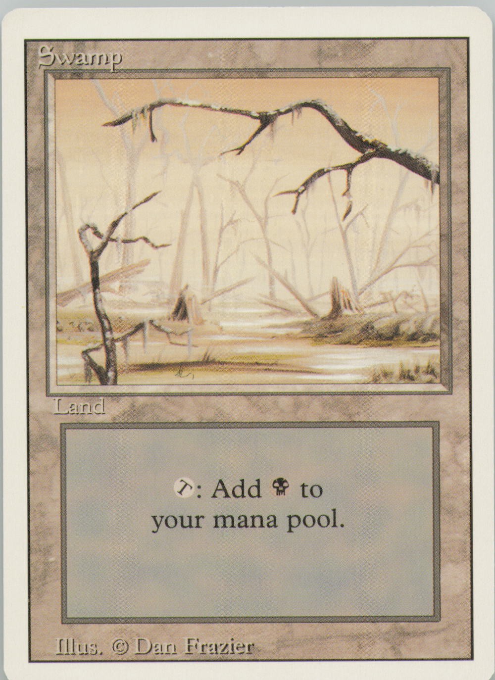 SWAMP (B) 301 LAND REVISED EDITION MAGIC: THE GATHERING LP