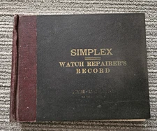 Simplex Watch Repairer's Record  (1950 hardcover)