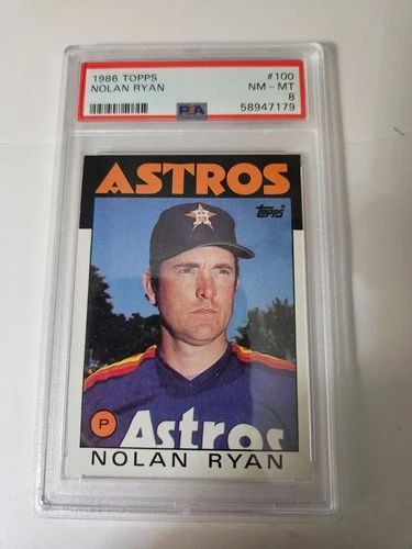 1986 Topps Nolan Ryan #100 PSA 8 Houston Astros