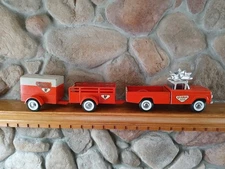Nylint FORD Uhaul Set No.4300 Truck With 2 Trailers Complete,Pressed Steel 1960s