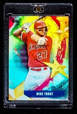 MIKE TROUT RARE REFRACTOR HOLO COLORBLAST PRIZM INVESTMENT ANGELS CARD SSP
