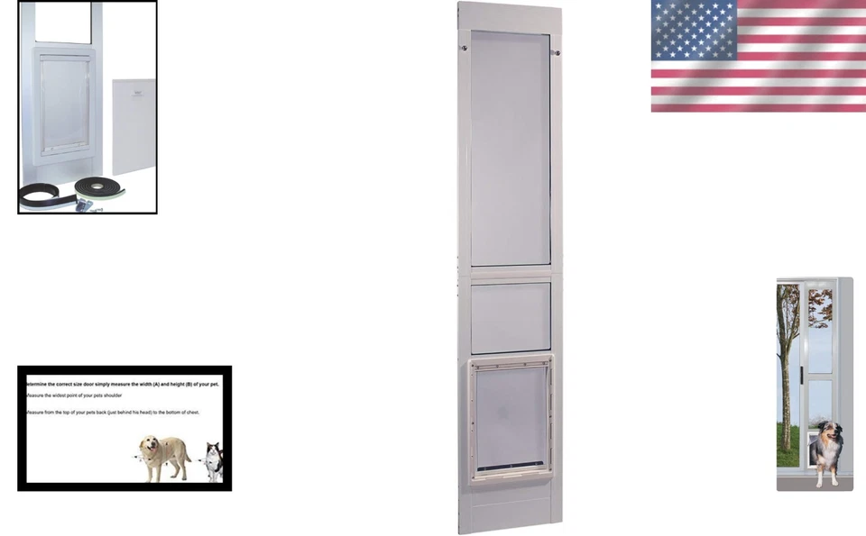 Extra Large Aluminum Pet Door with Adjustable Flap - Perfect for Giant Breeds - Image 2 of 4
