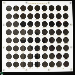 Used Capital Plastics 1938 1964 D Jefferson Nickels Holder 10x10 White