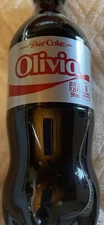 Diet Coke Collectable Gift Coca-Cola Bottle 20oz —Olivia —Free Shipping
