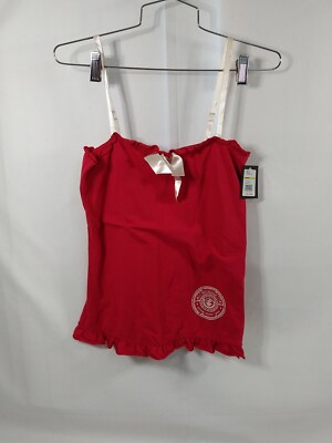 ROCA WEAR Diamond Celebration Removable straps halter Shirt MEDIUM NWT