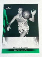 2012 Leaf Metal Green Holo PROOF MISSING AUTO & #/10 Slater Martin