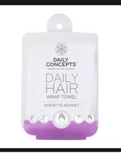 Daily Concepts Your Hair Wrap Towel White Anti Frizz Towel New Sealed